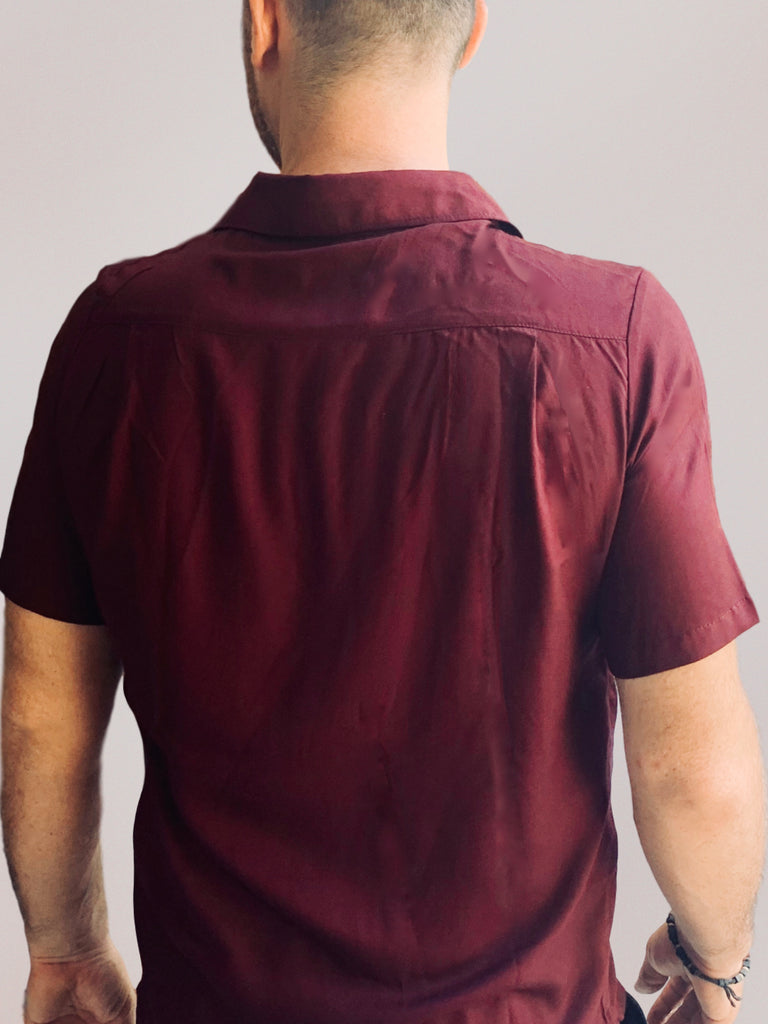 Burgundy Shirt - Short Sleeve